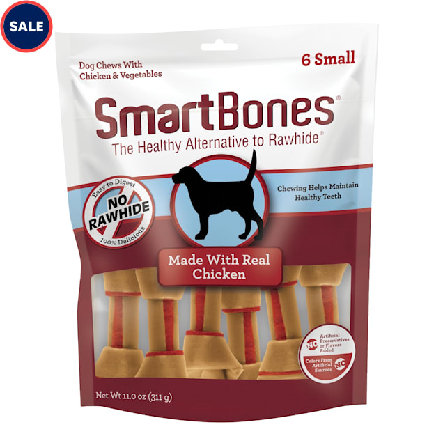 SmartBones Small Bones Vegetable Chicken No Rawhide Dog Chews