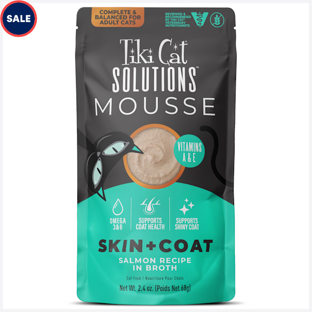 Tiki Cat Special Mousse Skin Coat Salmon Wet Food 2.4 oz. Case of 12