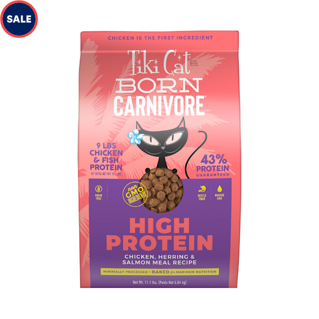 Tiki Cat Born Carnivore Chicken & Herring Dry Food, 11.1 lbs. - Carousel image #1