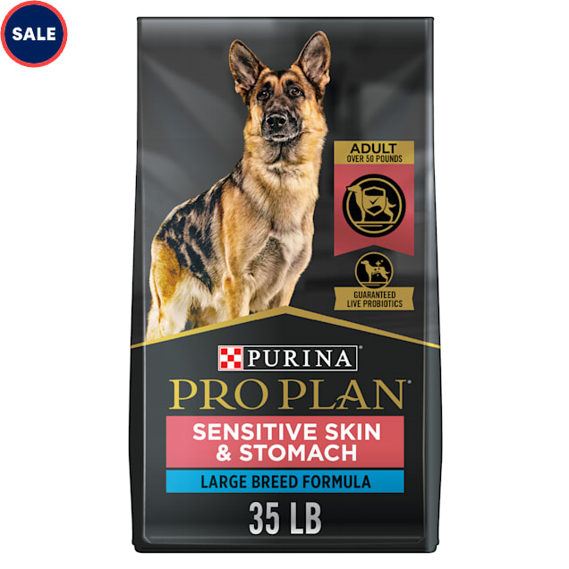 Purina Pro Plan Specialized Sensitive Skin & Stomach With Probiotics Large Breed Dry Dog Food, 35 lbs. - Carousel image #1