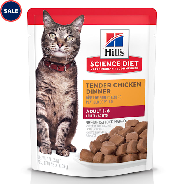 Hill's Science Diet Chicken Adult Wet Cat Food, 2.8 oz., Case of 24 - Carousel image #1