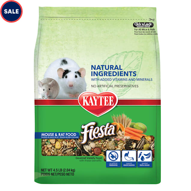 Kaytee Fiesta Naturals Mouse and Rat Food, 4.5 lbs. - Carousel image #1