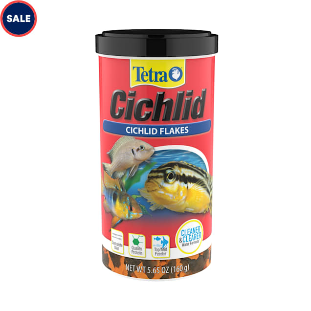 Tetra Cichlid Flakes for Mid And Top Feeding, 5.65 oz. - Carousel image #1