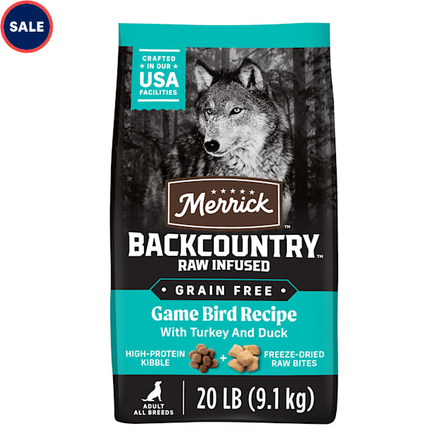 Merrick Backcountry Raw Infused Grain Free Game Bird Recipe Freeze