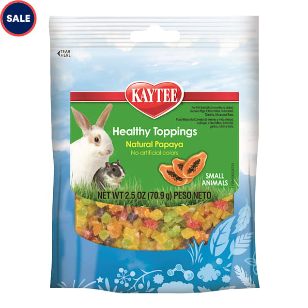 Kaytee Healthy Toppings Natural Papaya Treat for Small Animals, 2.5 oz. - Carousel image #1