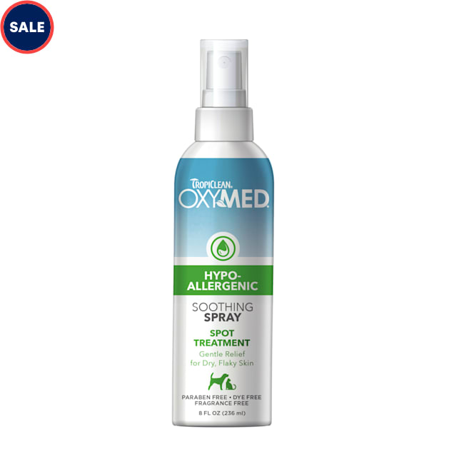 TropiClean OxyMed Hypoallergenic Soothing Spray for Pets, 8 fl. oz. - Carousel image #1