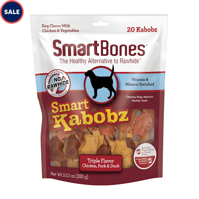 SmartBones Smart Kabobz Dog Treats, 0.779 lb., Count of 20 - Carousel image #1