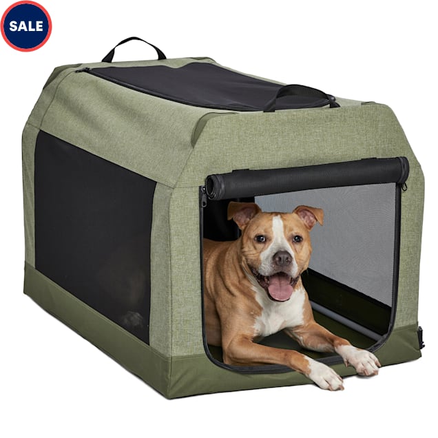 Midwest Green Canine Camper Soft Tent Dog Crate, 36.23