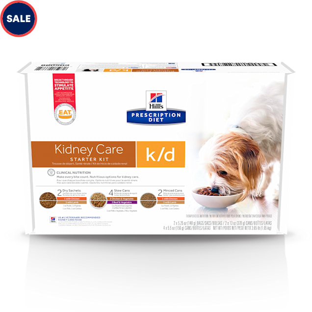Hill's Prescription Diet k/d Kidney Care Starter Kit Variety Pack Dry