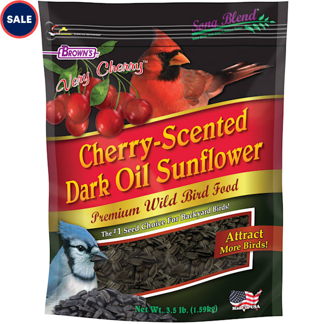 Brown's Song Blend Very Cherry Scented Dark Oil Sunflower Seeds Bird Food, 3.5 lbs. - Carousel image #1