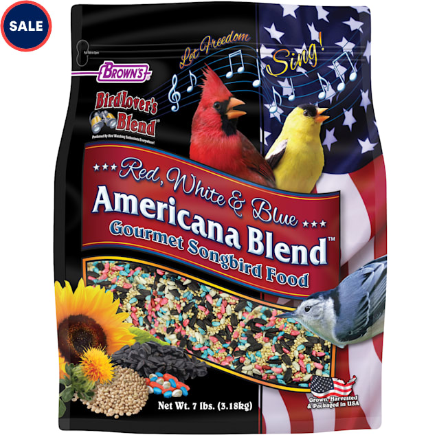 Brown's Bird Lover's Blend Red, White and Blue Americana Blend Dry Food, 7 lbs. - Carousel image #1