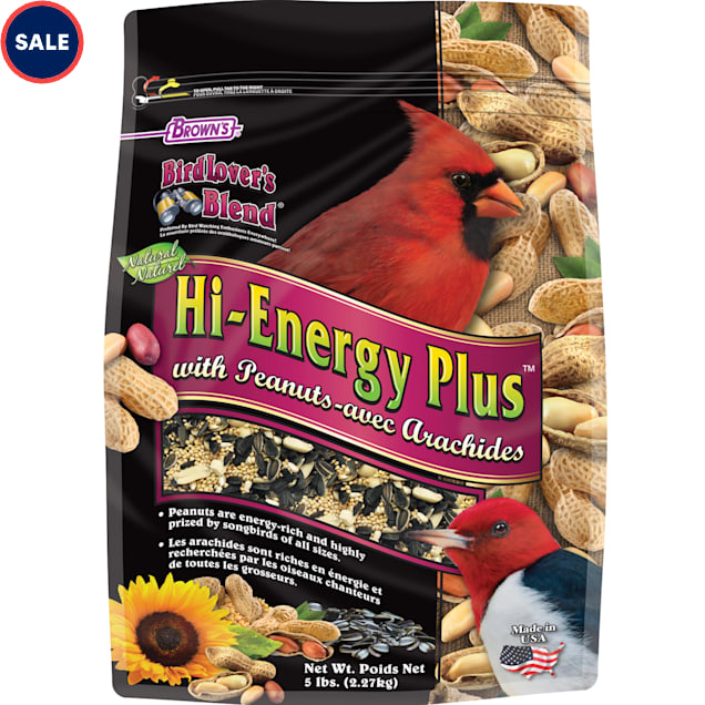 Brown's Bird Lover's Blend Hi-Energy Plus with Peanuts Dry Food, 5 lbs. - Carousel image #1