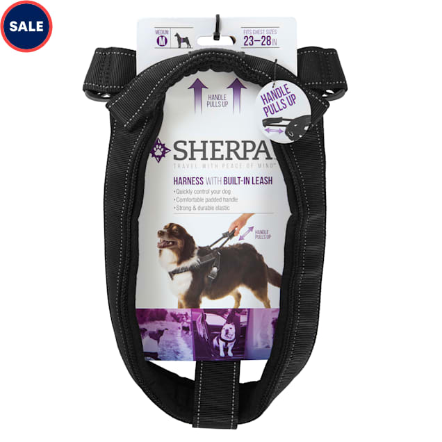 Dog harness with built in cheap leash
