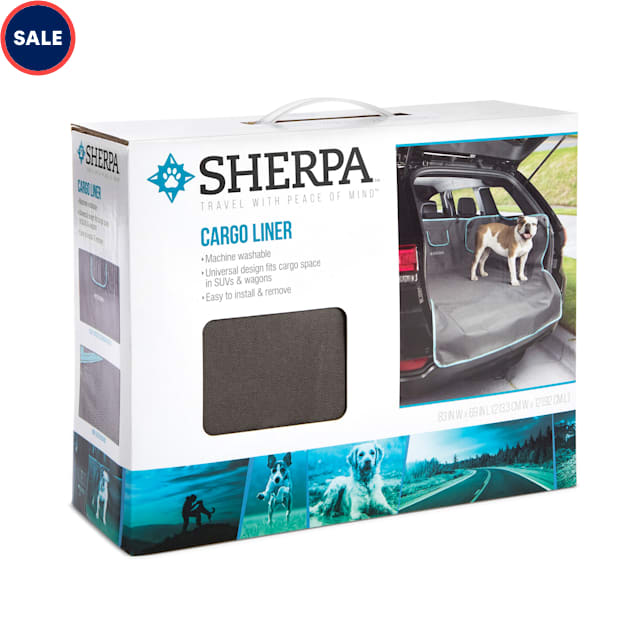 Sherpa Gray Car Trunk Protector Cover for Dogs - Carousel image #1