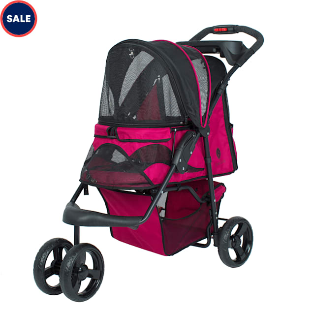 Petique Razzberry Pet Stroller Petco