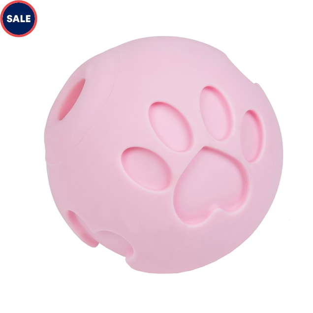 Petique Pink Paw Me! Treat Ball Dispenser for Pets, X-Small - Carousel image #1