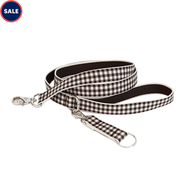 Harry Barker Black Gingham Dog Leash, Medium, 6' ft. Petco