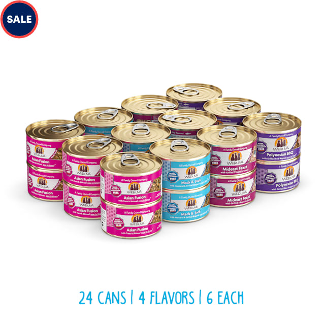 Weruva Classics Frisky Fishin' Friends Variety Pack Wet Cat Food, 3 oz., Count of 24 - Carousel image #1