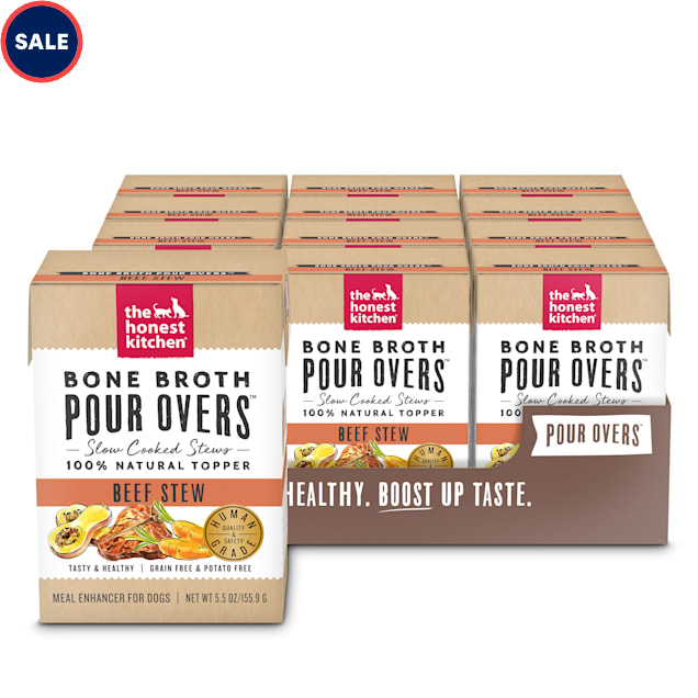 The Honest Kitchen Bone Broth Pour Overs Beef Stew Wet Dog Food