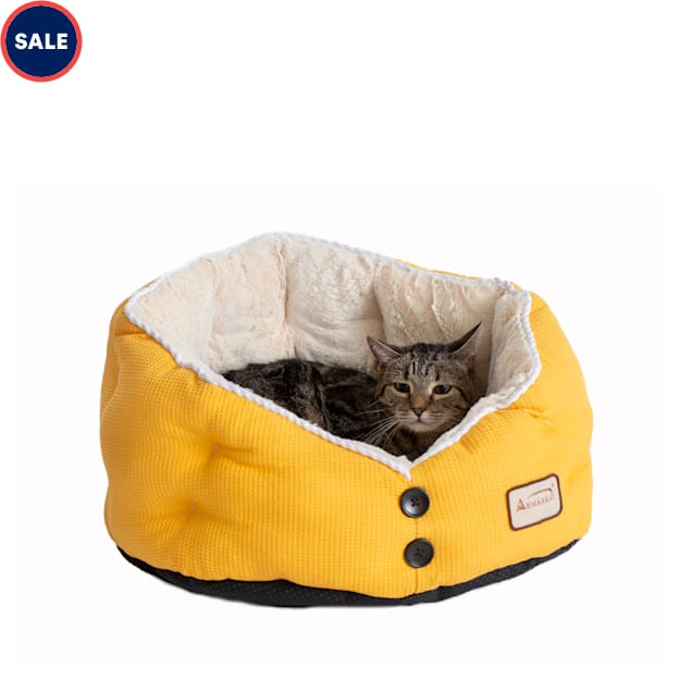 Gold cat on sale bed