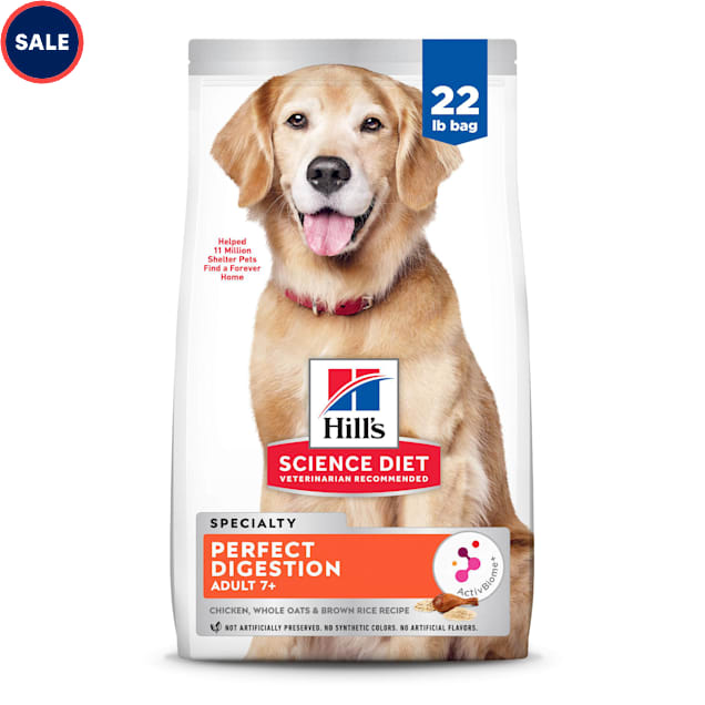 Hill s Science Diet Adult 7 Perfect Digestion Chicken Dry Dog Food 22 lbs