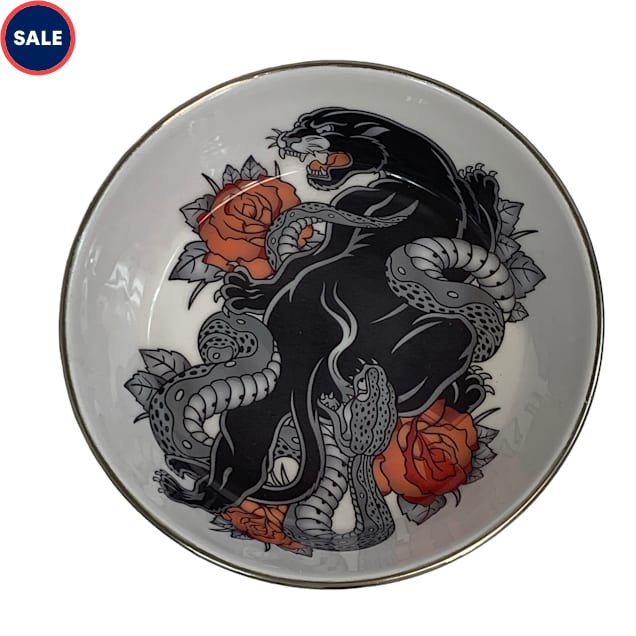Multipet Komodo Reptile Bowl with Panther Design, Large - Carousel image #1