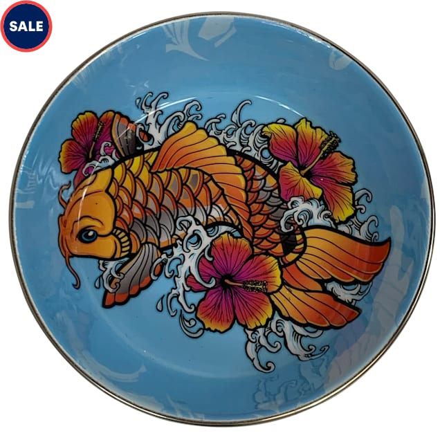 Multipet Komodo Reptile Bowl with Koi Design, Medium - Carousel image #1