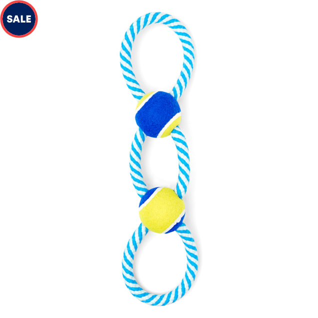 Leaps & Bounds Tennis Ball & Rope Dog Toy, Large on Sale At PETCO