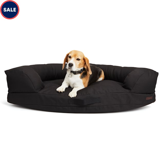 Reddy Black Indoor/Outdoor Corner Dog Bed, 40" L X 34" W Petco