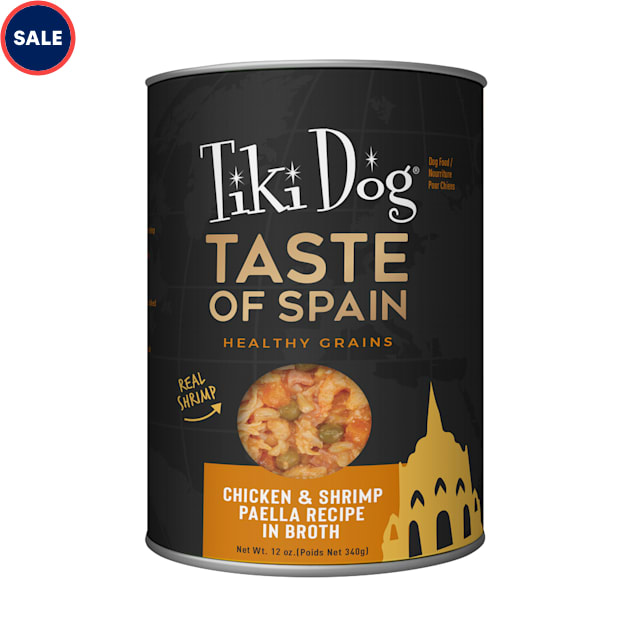 Tiki Dog Chicken & Shrimp Paella Wet Food, 12 oz 8Pack
