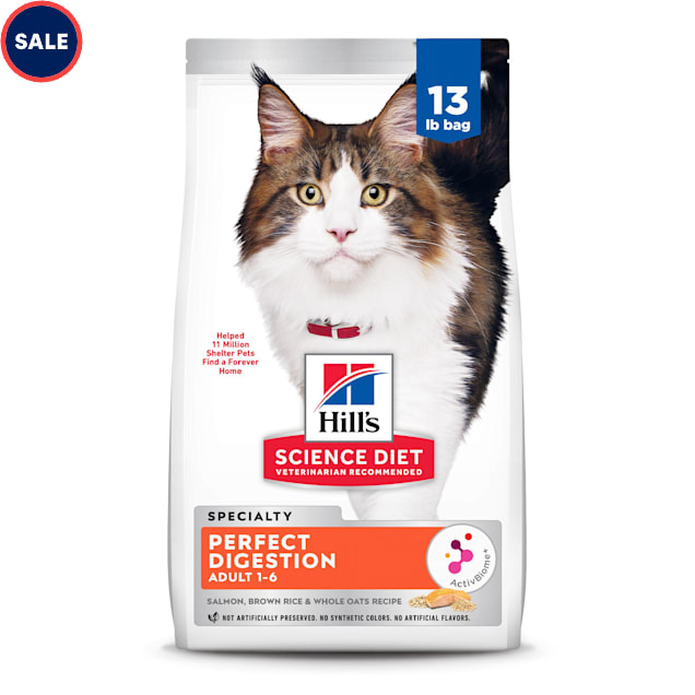 Hill s Science Diet Adult Perfect Digestion Salmon Dry Cat Food 6 lbs