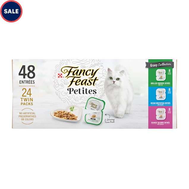 Fancy Feast Petites Gourmet Gravy Collection Wet Cat Food Variety