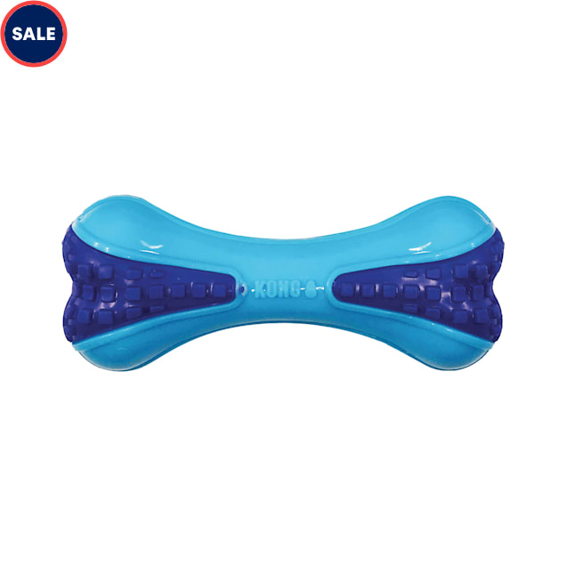 KONG Blue Squeezz Bitz Bone Dog Toy, Small | Petco