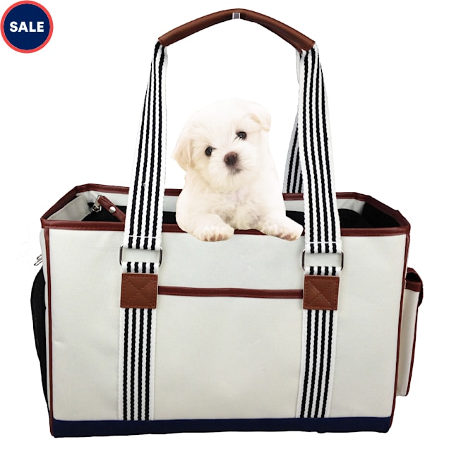Pet Life Fashion 'Yacht Polo' Pet Carrier, 15.4" L X 7.1" W X 10.2" H - Carousel image #1