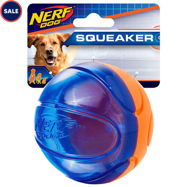 Nerf TPR Foam Squeak Basketball Dog Toy, XSmall Petco