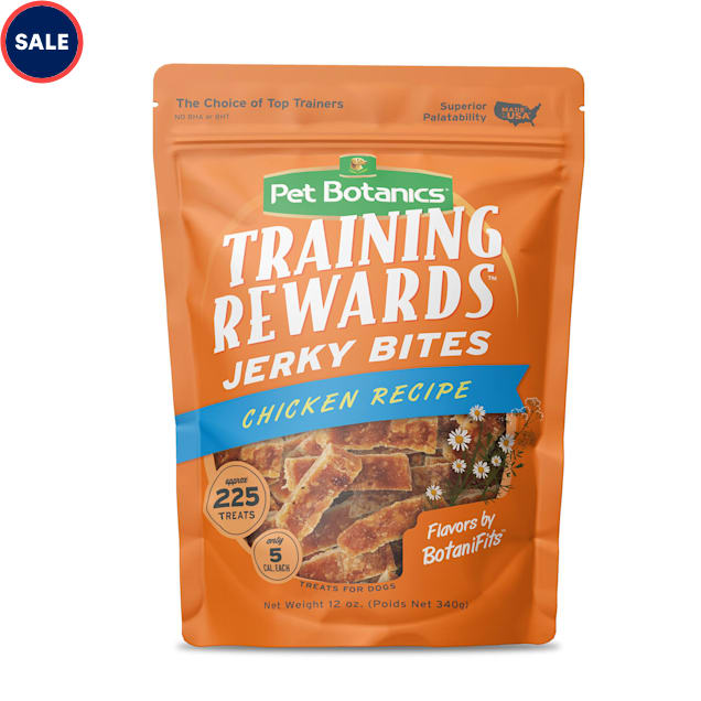 Pet Botanics Training Reward Chicken Recipe Jerky Dog Bites, 12 oz. - Carousel image #1