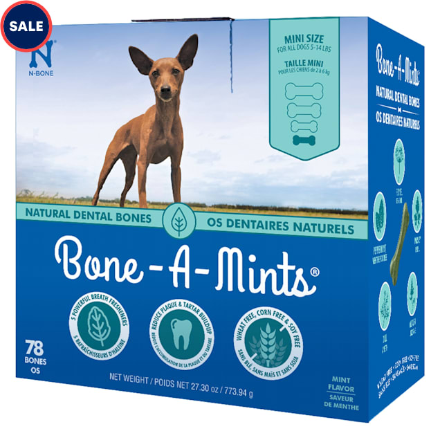 N-Bone Bone-A-Mints Mint Flavor Daily Dental X-Small Bone for Dogs, 27.30 oz. - Carousel image #1