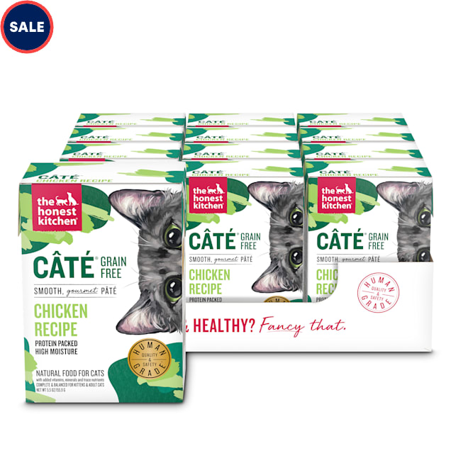 The Honest Kitchen Cate Grain Free Chicken Pate Wet Cat Food, 5.5 oz