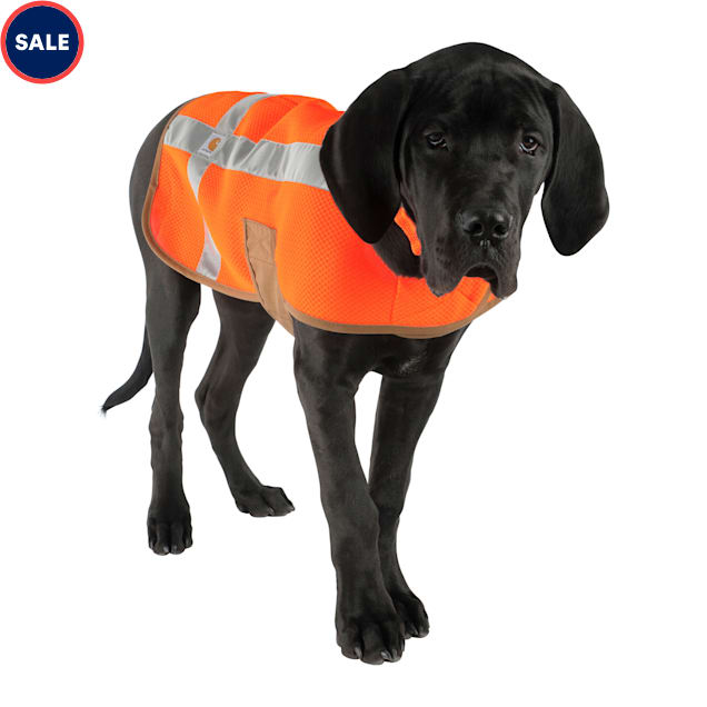 Carhartt Orange Mesh Safety Dog Vest, Small - Carousel image #1