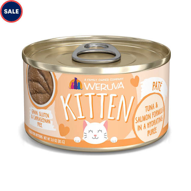 Weruva Kitten Pate Tuna Salmon Formula in a Hydrating Puree Wet