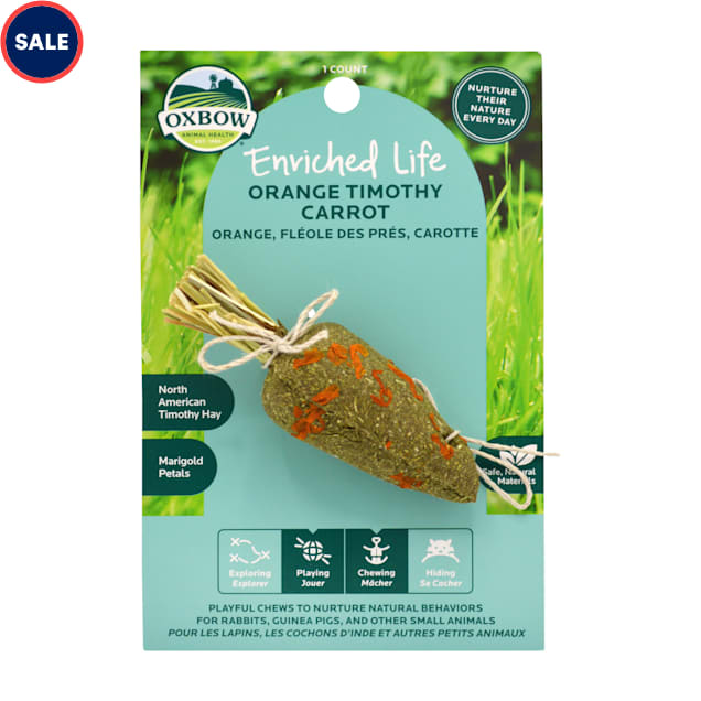 Oxbow Enriched Life Orange Timothy Carrot for Guinea Pig, 0.04 lb. - Carousel image #1