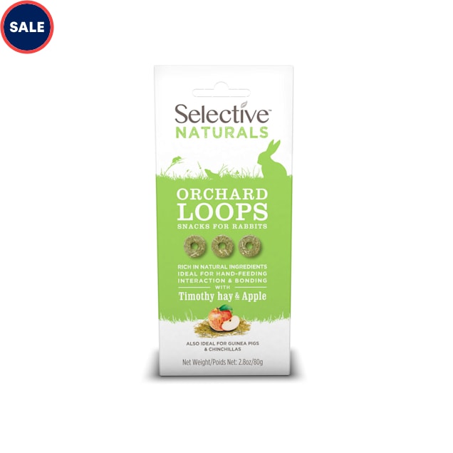 Supreme Science Selective Naturals Orchard Loops with Timothy Hay & Apple for Rabbits, 2.8 oz. - Carousel image #1