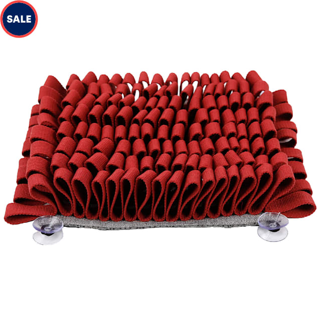 Pet Life Red 'Sniffer Grip' Interactive AntiSkid Suction Pet Snuffle