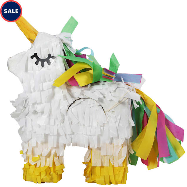 Penn Plax Pinata Unicorn Toy, Small - Carousel image #1