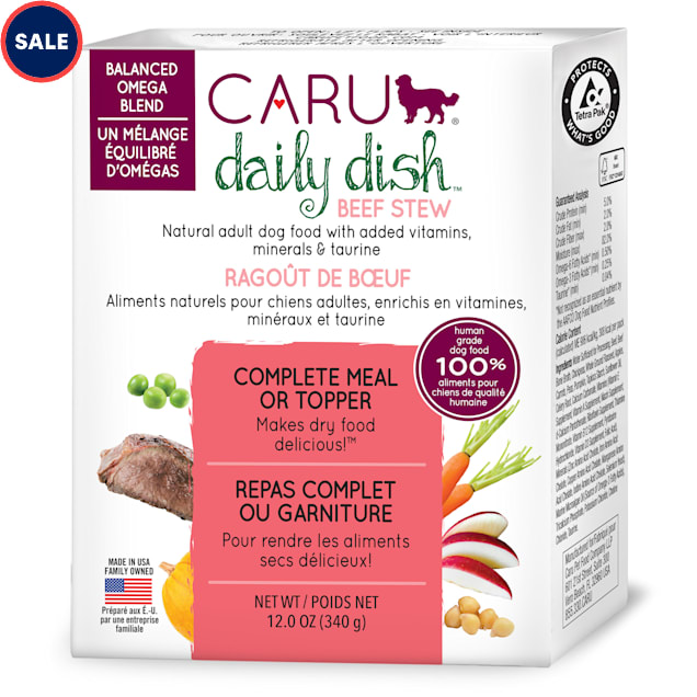 CARU Daily Dish Beef Stew Wet Dog Food, 12 oz., Case of 12 - Carousel image #1
