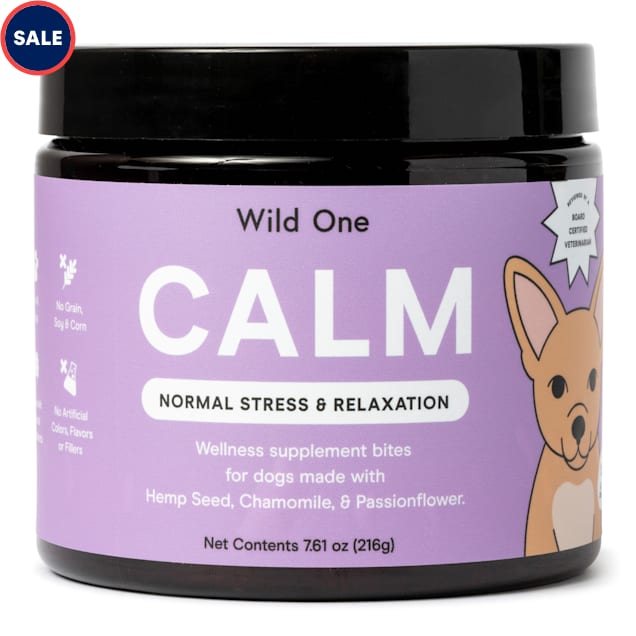 Wild One Calm Normal Stress & Relaxation Dog Supplement, 7.61 oz. on