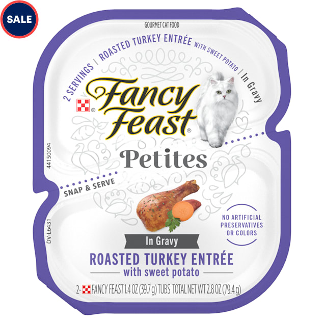 Fancy Feast Petites Roasted Turkey Entree with Sweet Potato in