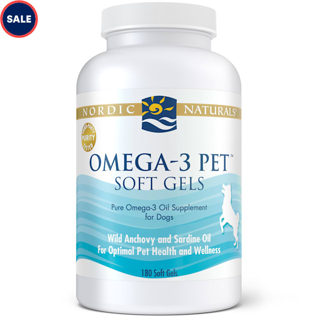 Nordic Naturals Omega-3 Pet Fish Oil Soft Gels for Dogs and Cats, Count of 180 - Carousel image #1