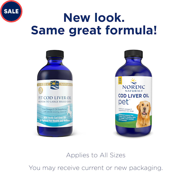 Nordic Naturals Omega3 Pet Cod Liver Oil Liquid for Dogs, 16 fl. oz