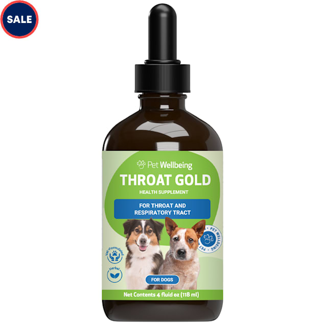 Pet Wellbeing Gold Natural Cough & Throat Soother Supplement for Dogs
